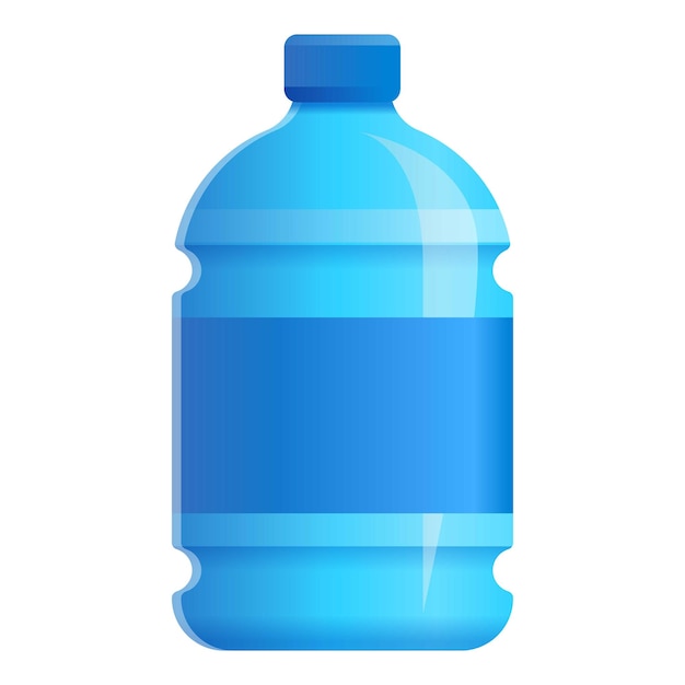 Vector icono de una gran botella de agua icono vectorial de una gran botella de agua para el diseño web aislado sobre fondo blanco