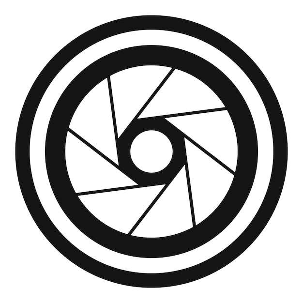 Icono de gran objetivo Ilustración sencilla del icono de vector de gran objetivo para la web