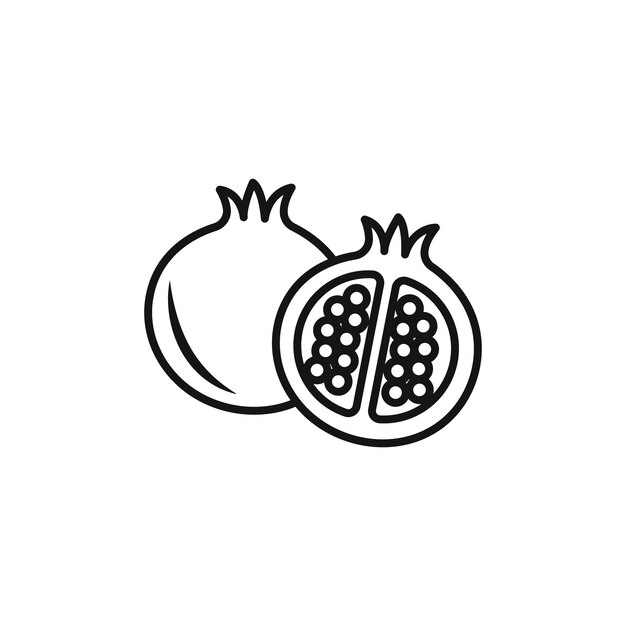 Icono de granada Vector plano aislado en el contorno