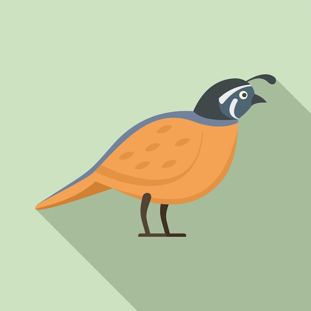 Icono de granja de codornices Ilustración plana del icono de vector de granja de codornices para diseño web
