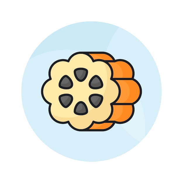Un icono de granos de cacao en estilo plano moderno listo para usar y descargar vector
