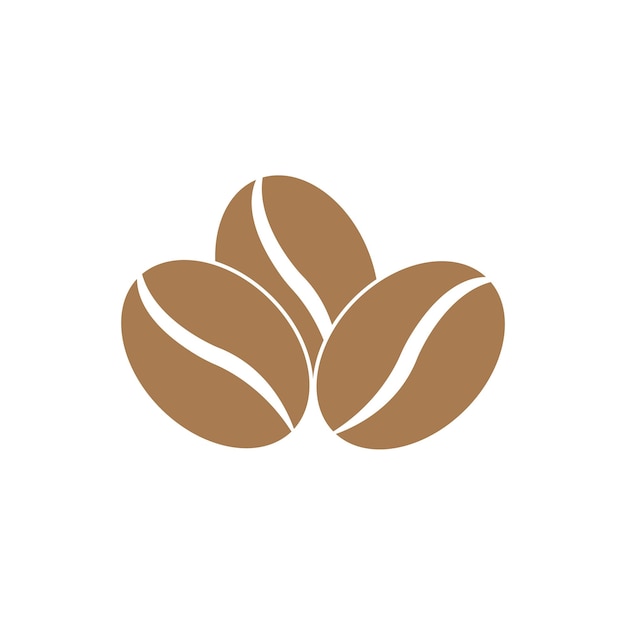 icono de granos de café para la ilustración de vector de fondo de símbolo de cafetería
