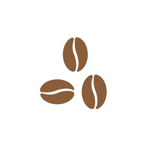 icono de granos de café para la ilustración de vector de fondo de símbolo de cafetería
