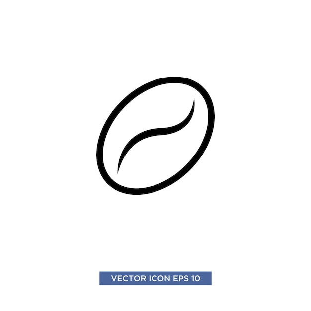 Icono de granos de café vectorial