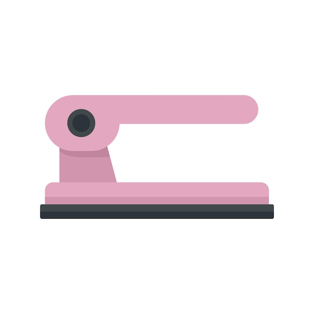 Icono de grapadora perforadora Ilustración plana del icono de vector de grapadora perforadora aislado sobre fondo blanco