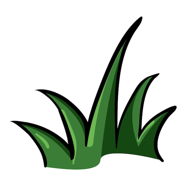 El icono de Grass Doodle es una ilustración a color de dibujos animados
