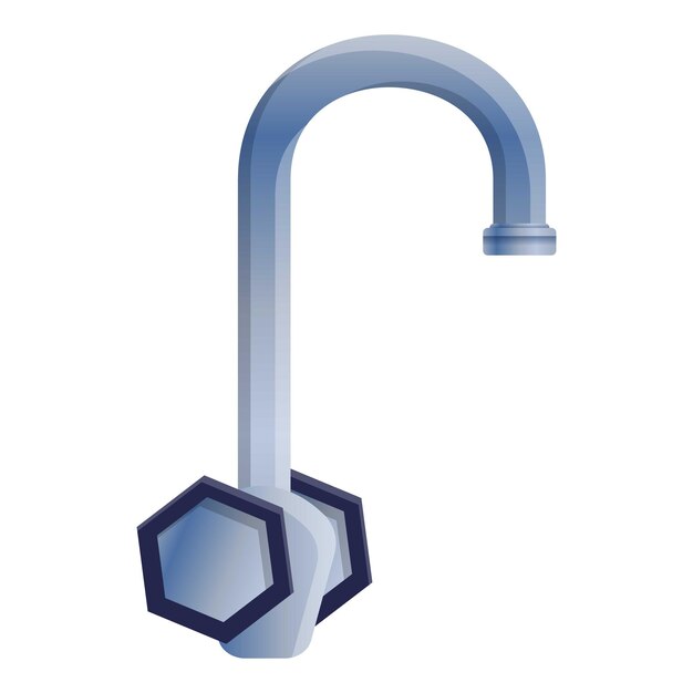 Icono de grifo doméstico Caricatura de icono de vector de grifo doméstico para diseño web aislado sobre fondo blanco
