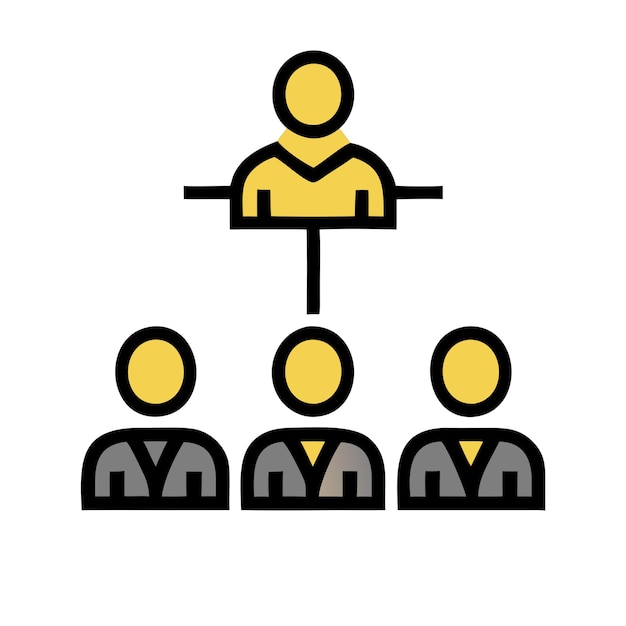 Icono de grupo plano Ilustración de capa vectorial transparente PNG