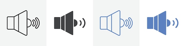 icono de grupo símbolo o signo vector de altavoz