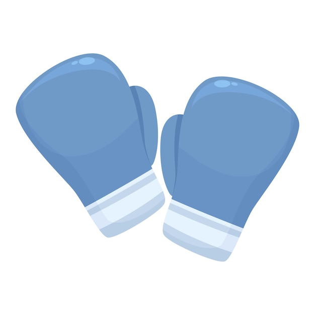 Icono de guantes de boxeo vector de dibujos animados Caja de deporte Guante de mano
