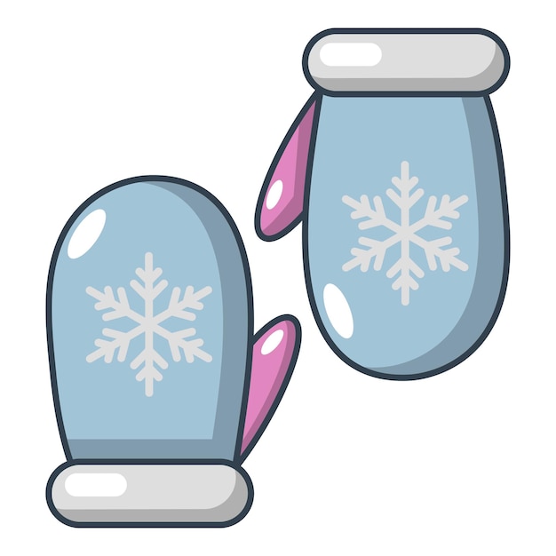 Icono de guantes de invierno Ilustración de dibujos animados de icono de vector de guantes de invierno para web