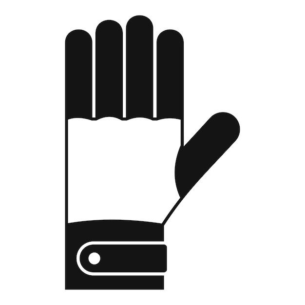 Vector icono de guantes de invierno ilustración simple del icono de vector de guantes de invierno para diseño web aislado sobre fondo blanco