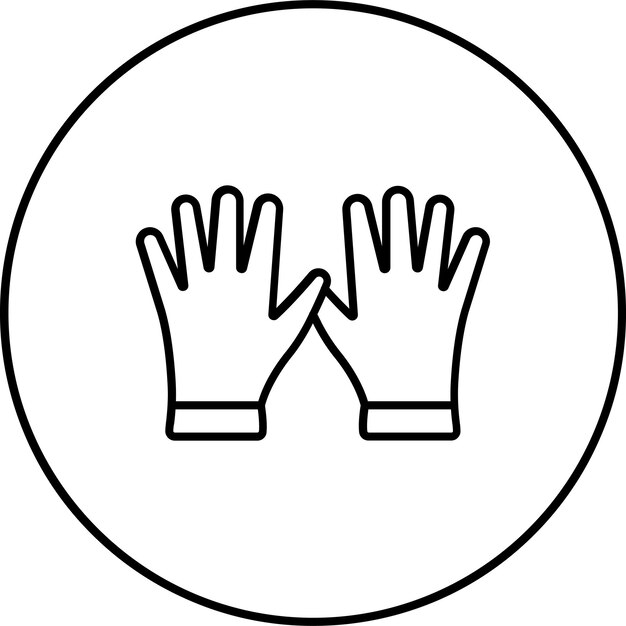 Icono de los guantes de limpieza