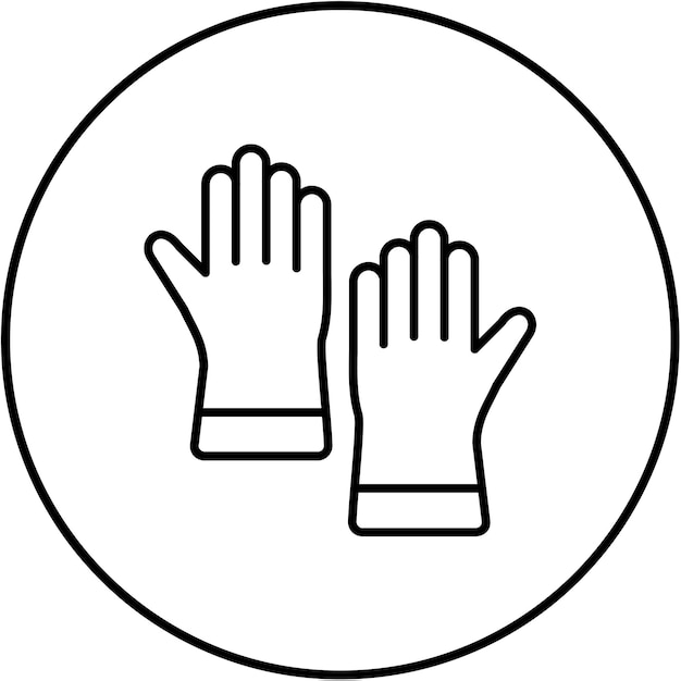 Icono de los guantes de limpieza