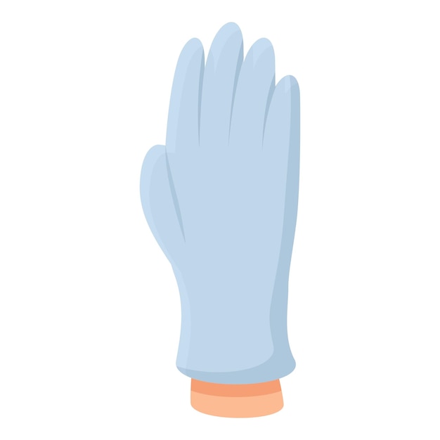 Icono de guantes médicos fríos Caricatura de icono de vector de guantes médicos fríos para diseño web aislado sobre fondo blanco
