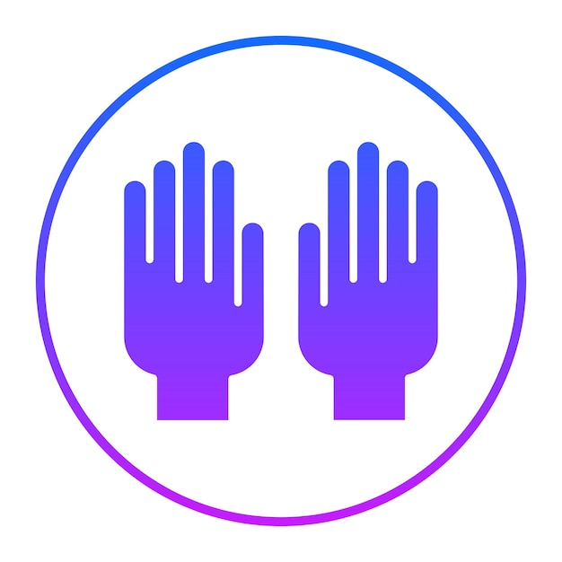 Icono de los guantes médicos