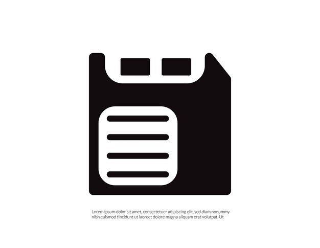 Icono de guardar disquete magnético