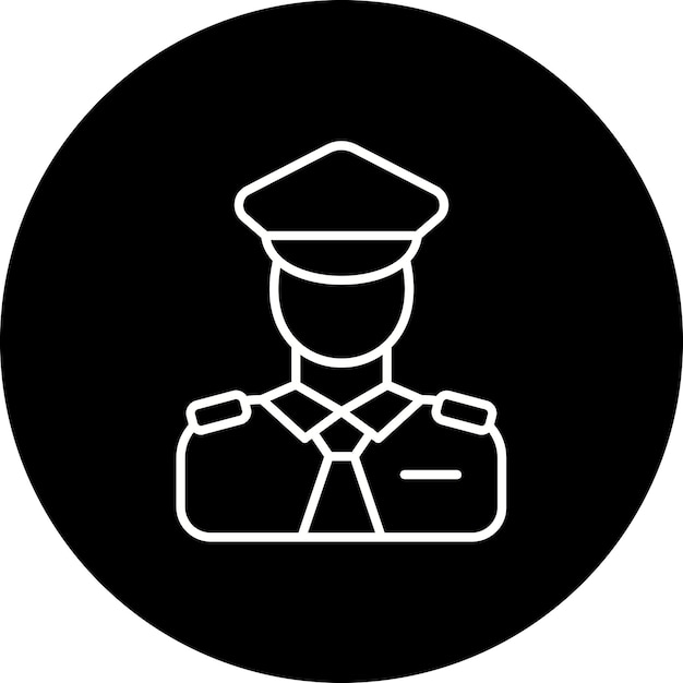 El icono del guardia de seguridad