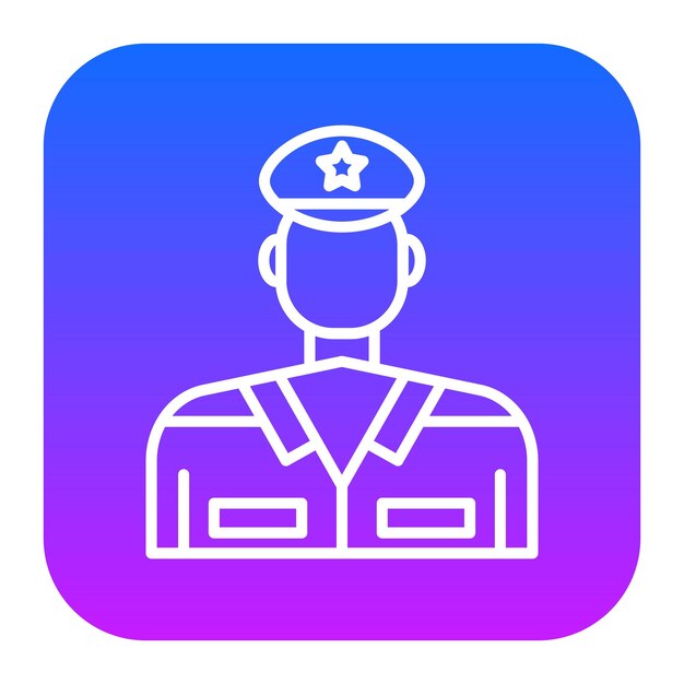 El icono del guardia de seguridad
