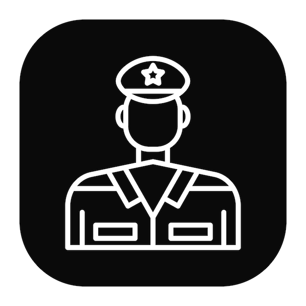 El icono del guardia de seguridad