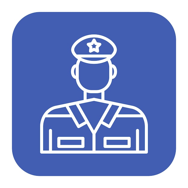 El icono del guardia de seguridad