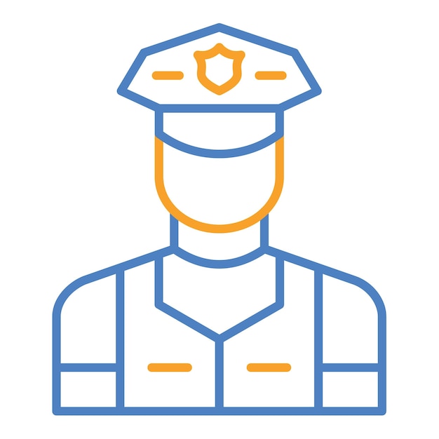 El icono del guardia de seguridad