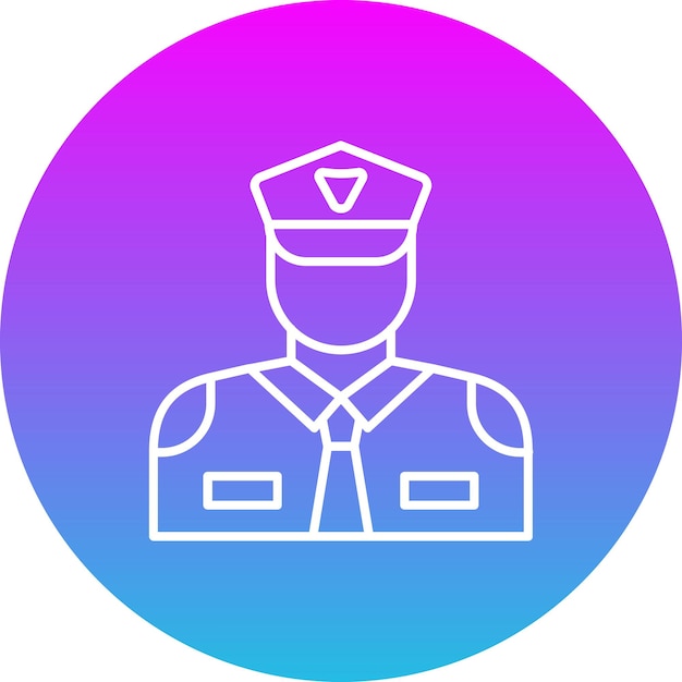 El icono del guardia de seguridad