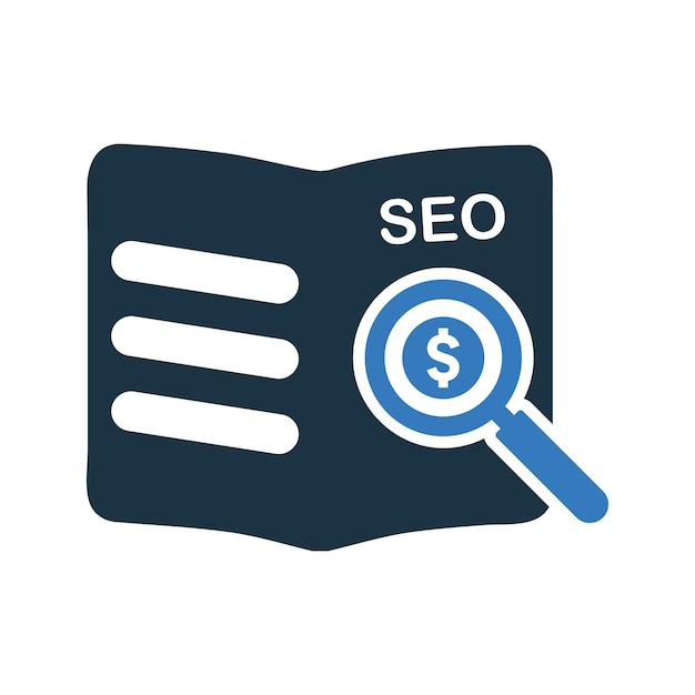 Icono de la guía SEO Gráficos vectoriales editables sencillos
