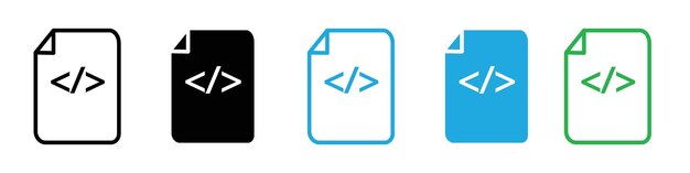 El icono del guión HTML