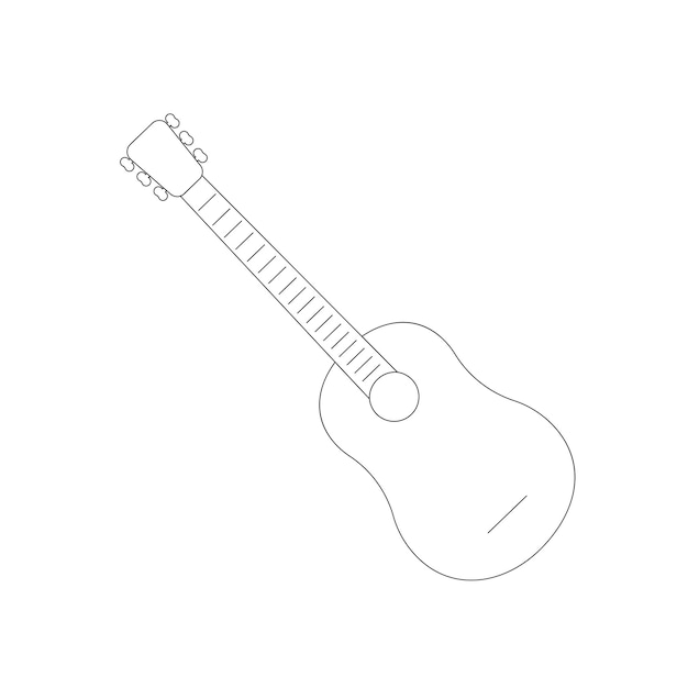 Vector icono de la guitarra