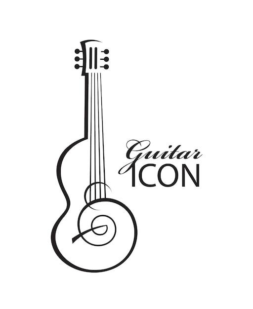 icono con guitarra