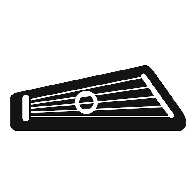 Icono de Gusli que representa el instrumento musical de cuerda tradicional ucraniano
