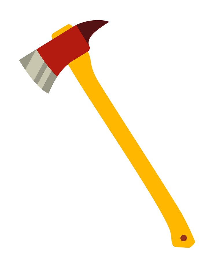 Vector icono de hacha de bombero