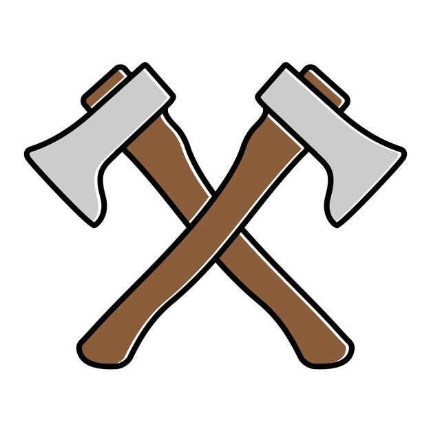 icono de hacha para diseño gráfico y web