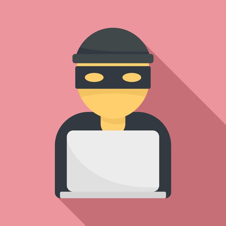Vector icono de hacker ilustración plana del icono de vector de hacker para diseño web
