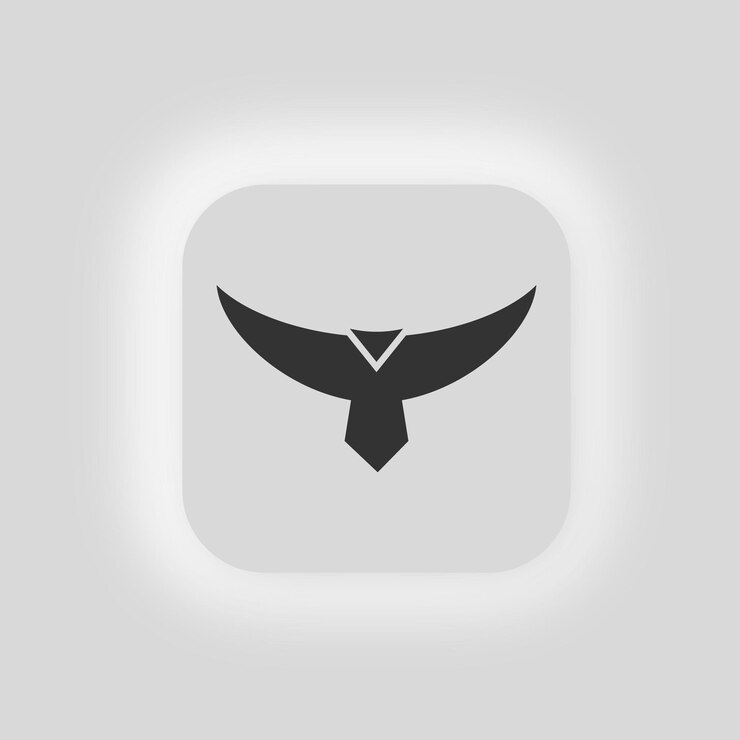 Vector icono de halcón halcón ilustración símbolo águila pájaro vector