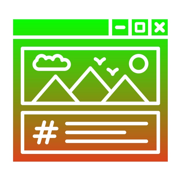 El icono del hashtag