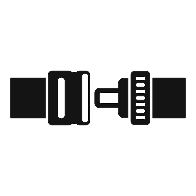 Icono de la hebilla del cinturón de seguridad desbloqueada que muestra la importancia de la seguridad