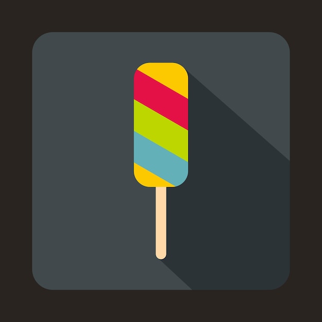 Icono de helado en estilo plano para cualquier diseño