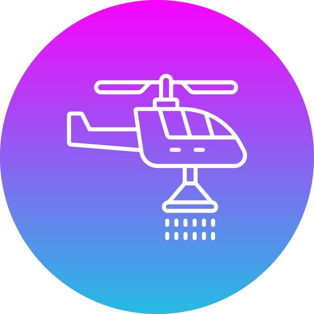 El icono del helicóptero de bomberos