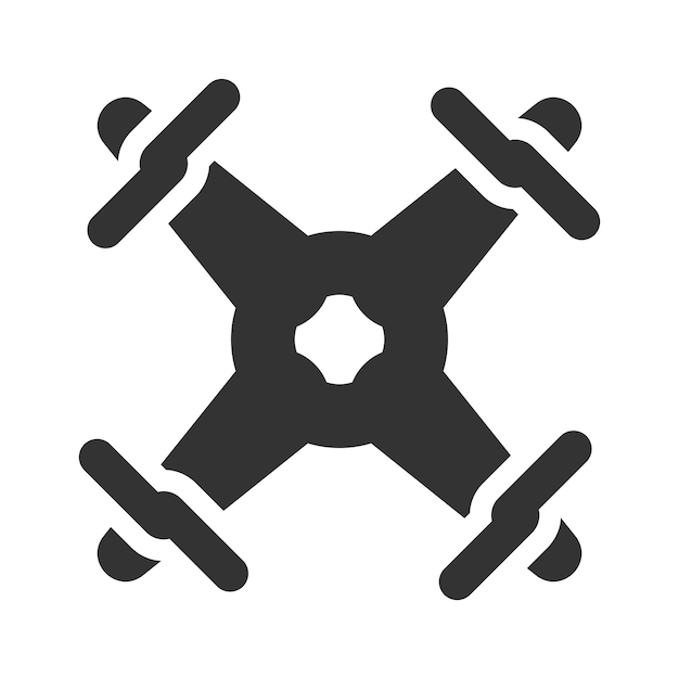 El icono del helicóptero cuádruple