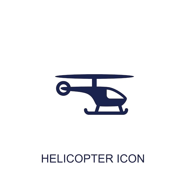 icono de helicóptero fondo blanco