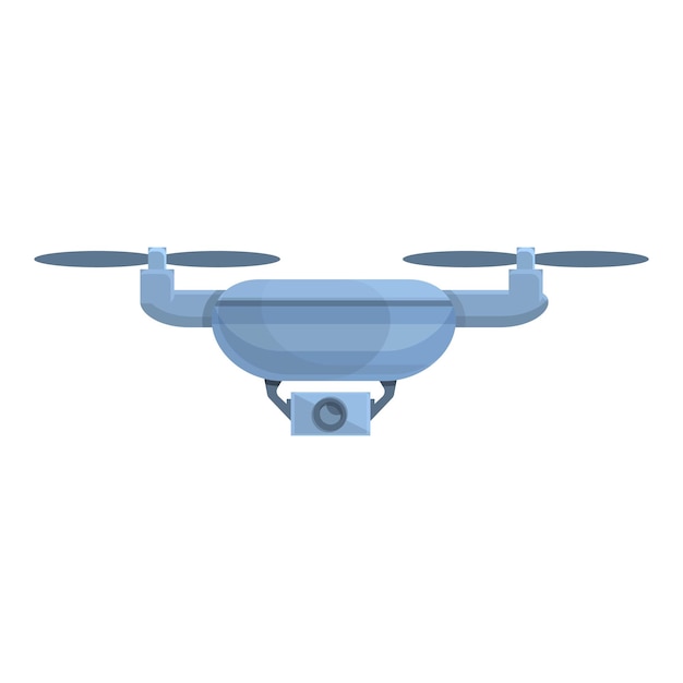Vector icono de helicóptero de tecnología drone caricatura de icono de vector de helicóptero de tecnología drone para diseño web aislado sobre fondo blanco