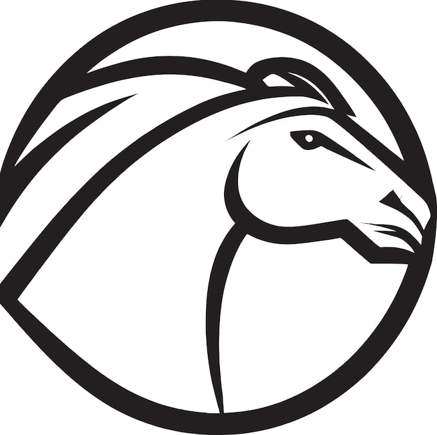 Icono de herradura en diseño plano