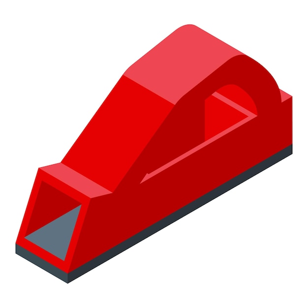 Icono de herramienta de carpintero vector isométrico Construcción de pared Casa de yeso