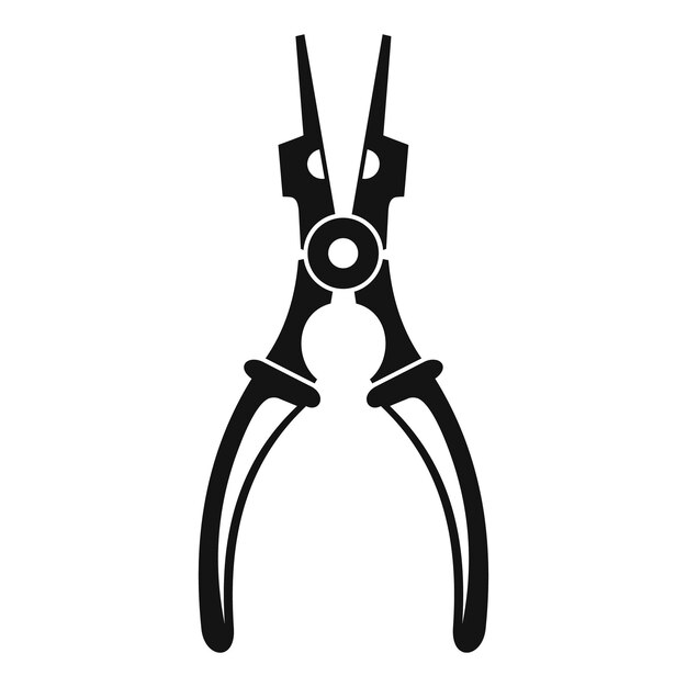 Icono de herramienta de corte de cable Ilustración simple del icono de vector de herramienta de corte de cable para diseño web aislado sobre fondo blanco