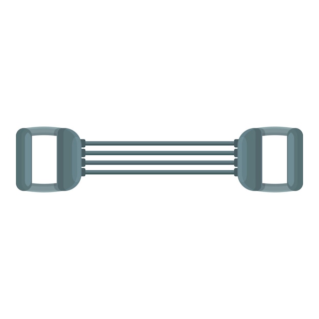 Icono de herramienta elástica vector de dibujos animados brazo gimnasio poder de hierro