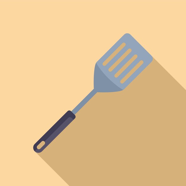 El icono de la herramienta de la espátula culinaria es un vector plano Accesorio de cocina