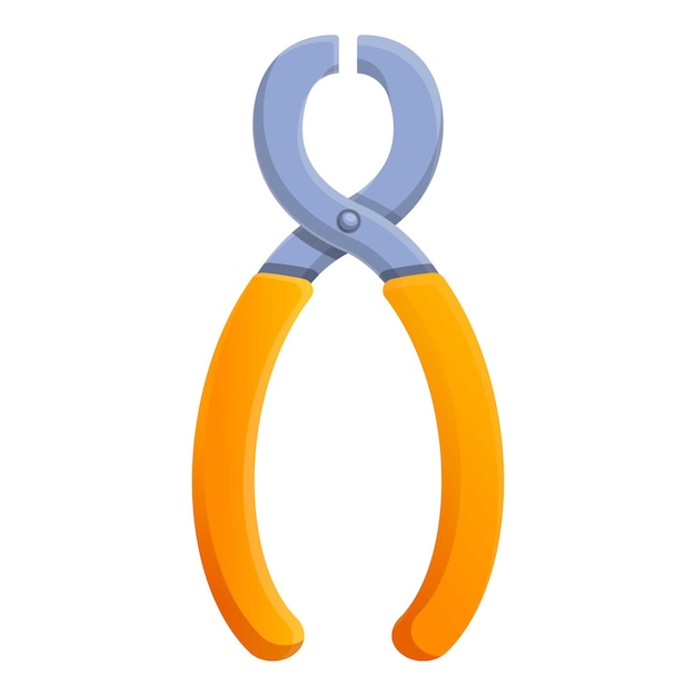 Icono de herramienta de pinzas de carpintero Icono vectorial de herramienta de piñas de carpintería para diseño web aislado en fondo blanco