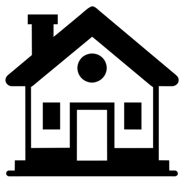 icono de hogar colorido y lindo